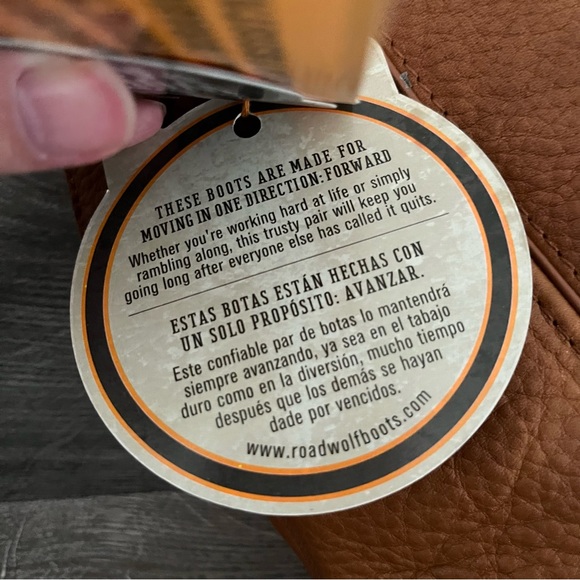 Road Wolf Rider Work Leather Western Wellington Boot Size 9.5 M - Picture 16 of 16